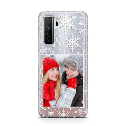 Christmas Snowflake Personalised Photo Huawei P40 Lite 5G Phone Case