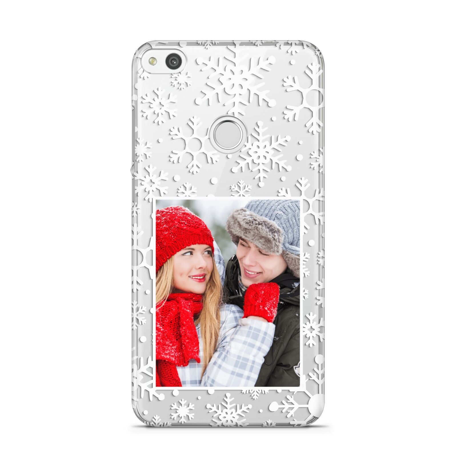 Christmas Snowflake Personalised Photo Huawei P8 Lite Case