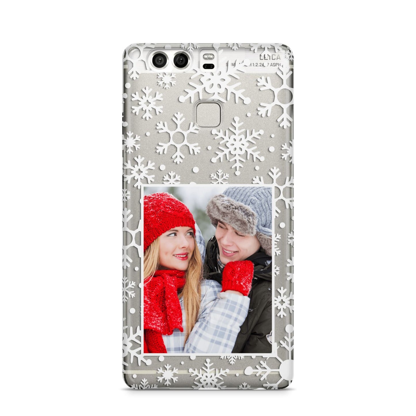 Christmas Snowflake Personalised Photo Huawei P9 Case