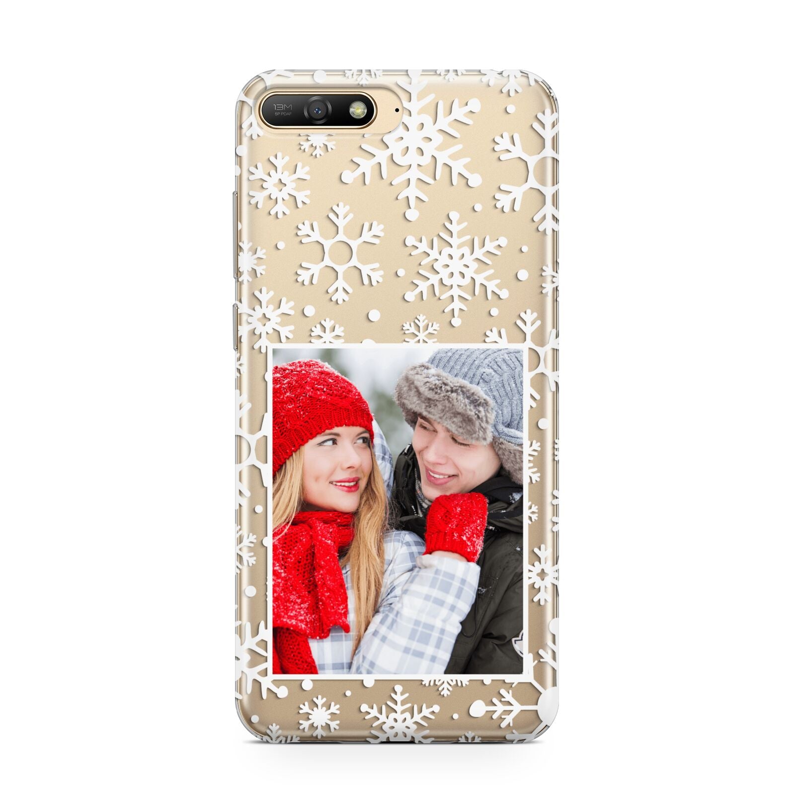 Christmas Snowflake Personalised Photo Huawei Y6 2018