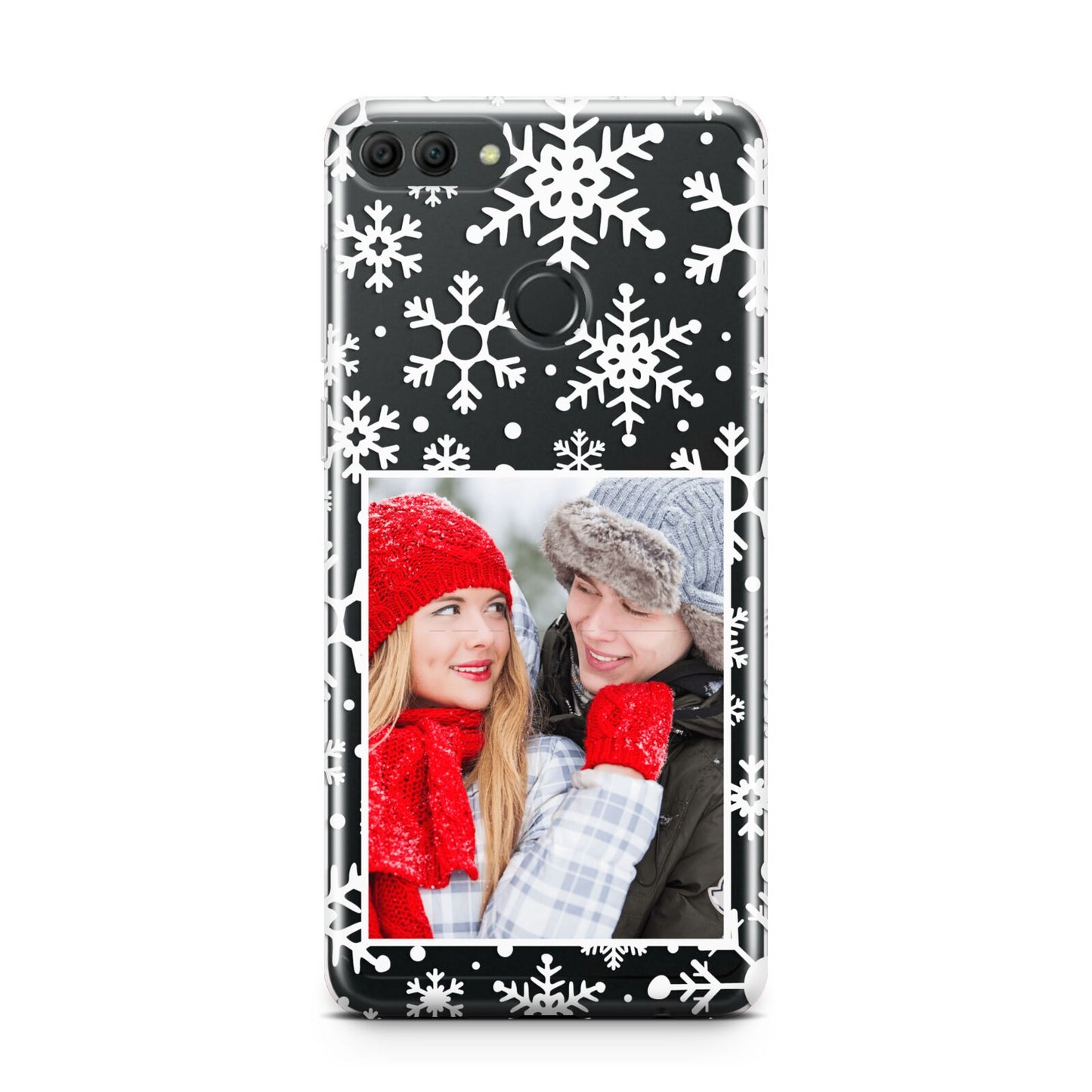 Christmas Snowflake Personalised Photo Huawei Y9 2018