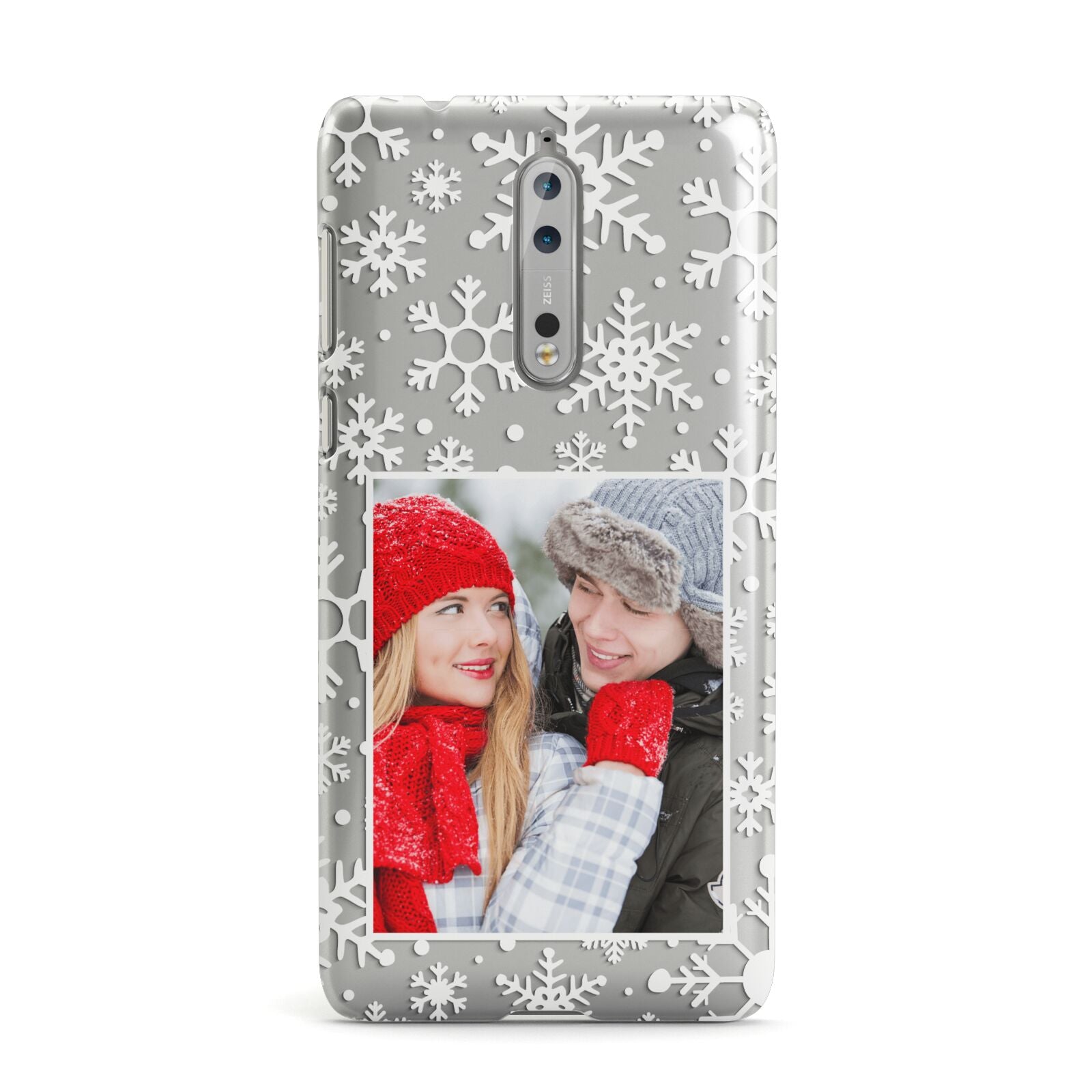 Christmas Snowflake Personalised Photo Nokia Case