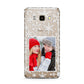 Christmas Snowflake Personalised Photo Samsung Galaxy J7 2016 Case on gold phone
