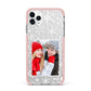 Christmas Snowflake Personalised Photo iPhone 11 Pro Max Impact Pink Edge Case