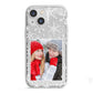 Christmas Snowflake Personalised Photo iPhone 13 Mini TPU Impact Case with White Edges
