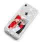 Christmas Snowflake Personalised Photo iPhone 8 Bumper Case on Silver iPhone Alternative Image