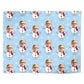 Christmas Snowman Face Personalised Wrapping Paper Alternative