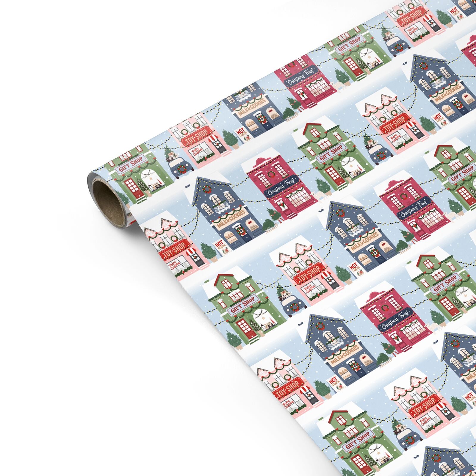 Christmas Street Personalised Gift Wrap