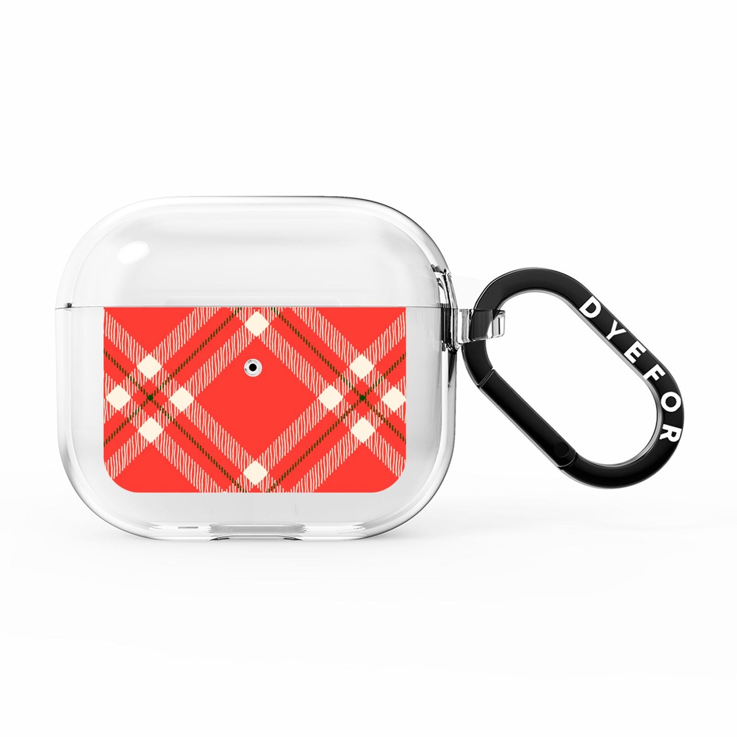 Christmas Tartan AirPods Clear Case 3rd Gen