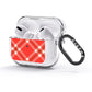 Christmas Tartan AirPods Glitter Case 3rd Gen Side Image