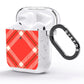 Christmas Tartan AirPods Glitter Case Side Image