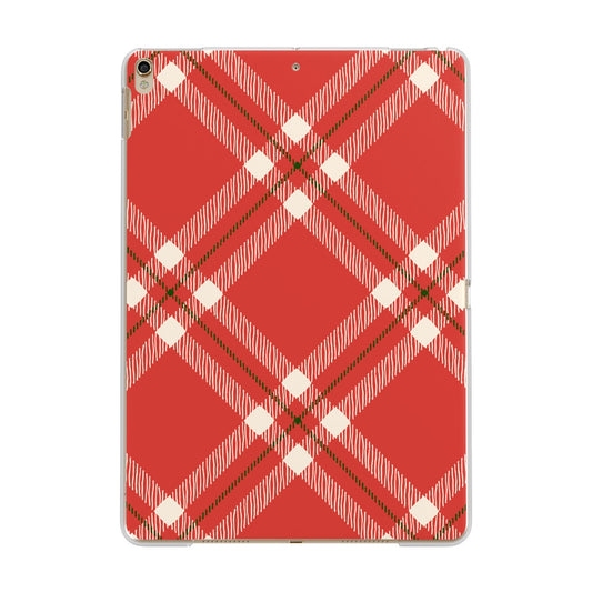 Christmas Tartan Apple iPad Gold Case