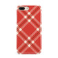 Christmas Tartan Apple iPhone 7 8 Plus 3D Tough Case