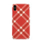 Christmas Tartan Apple iPhone Xs Max 3D Tough Case