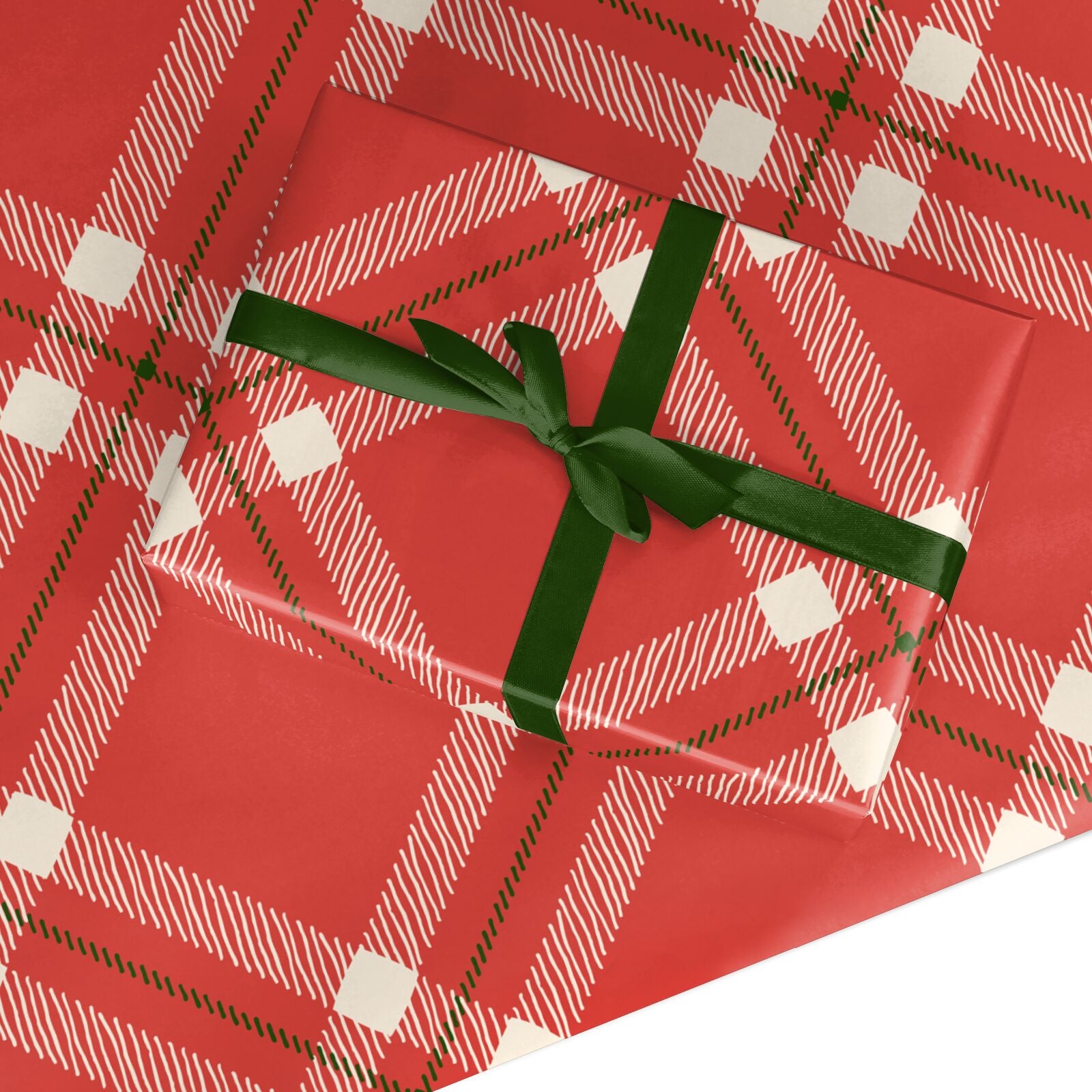 Christmas Tartan Custom Wrapping Paper