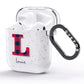 Christmas Tartan Personalised AirPods Glitter Case Side Image