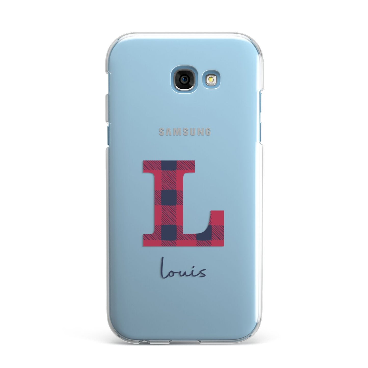 Christmas Tartan Personalised Samsung Galaxy A7 2017 Case