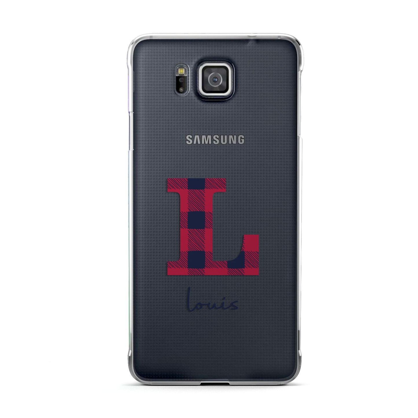 Christmas Tartan Personalised Samsung Galaxy Alpha Case