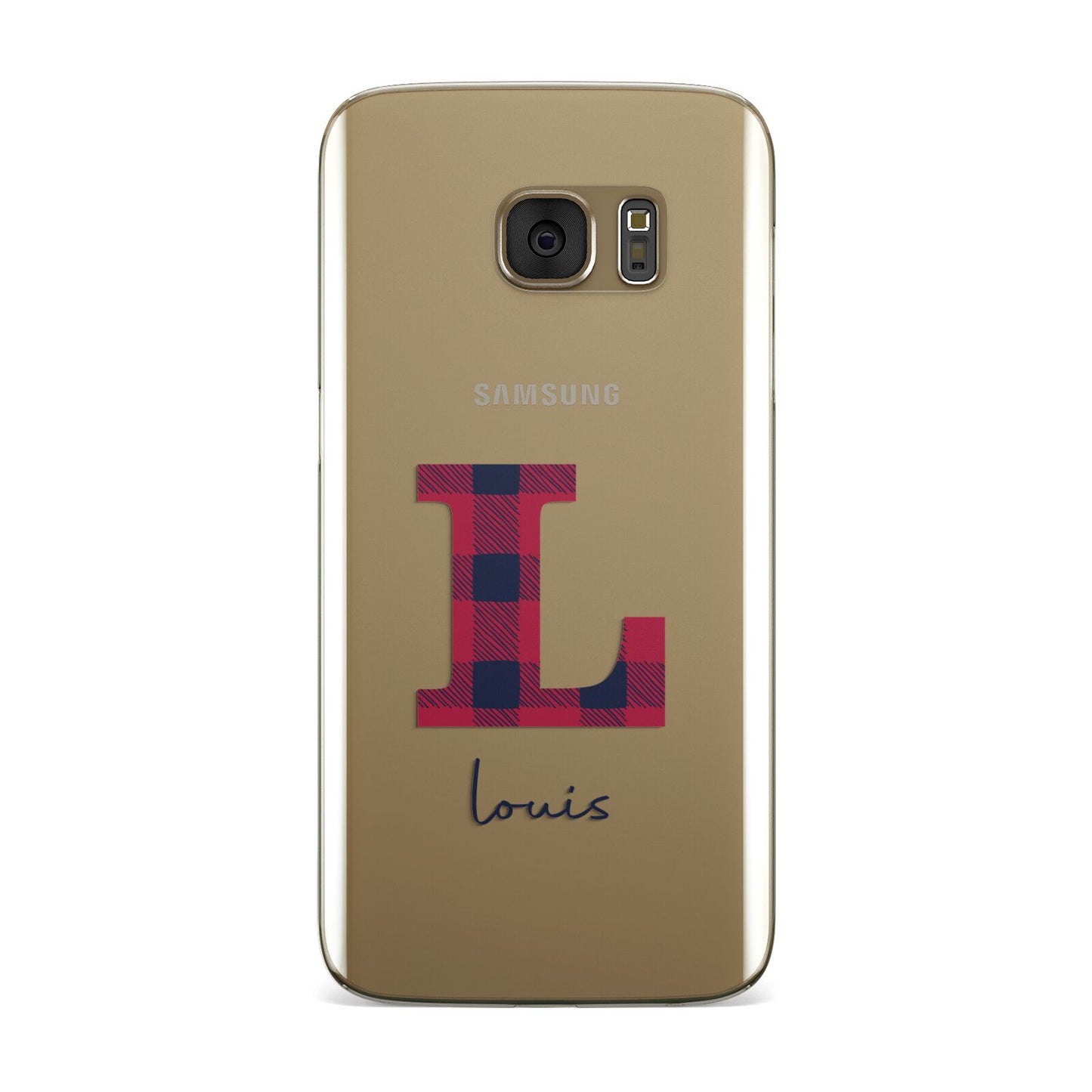 Christmas Tartan Personalised Samsung Galaxy Case