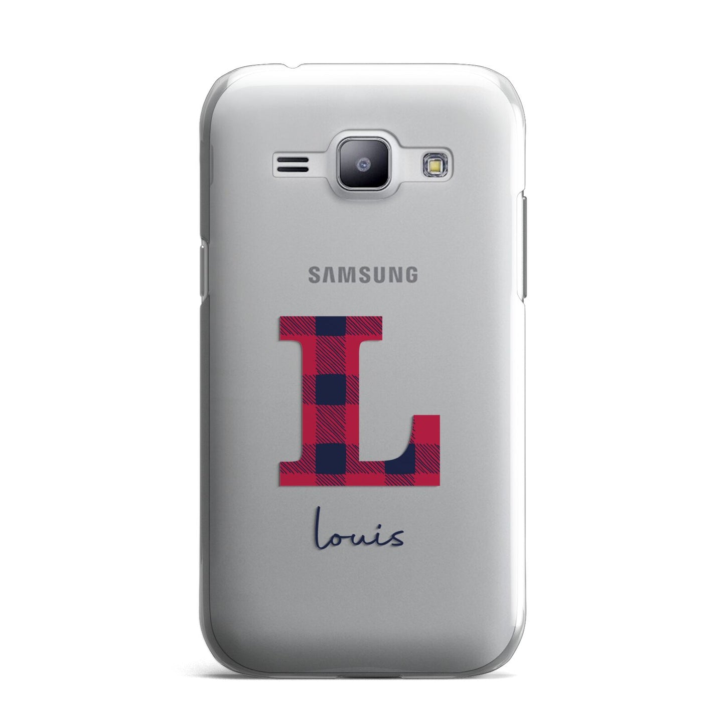 Christmas Tartan Personalised Samsung Galaxy J1 2015 Case
