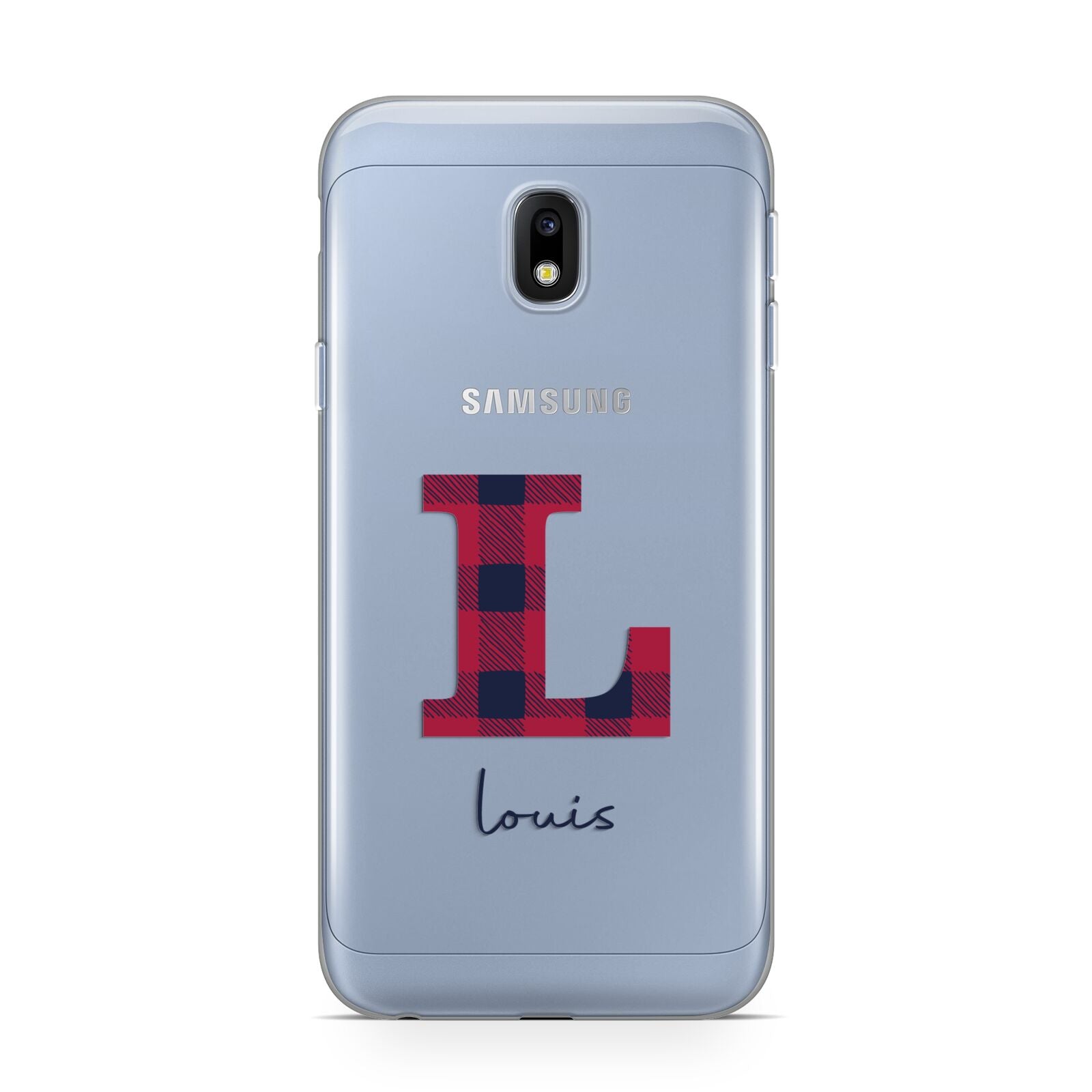 Christmas Tartan Personalised Samsung Galaxy J3 2017 Case