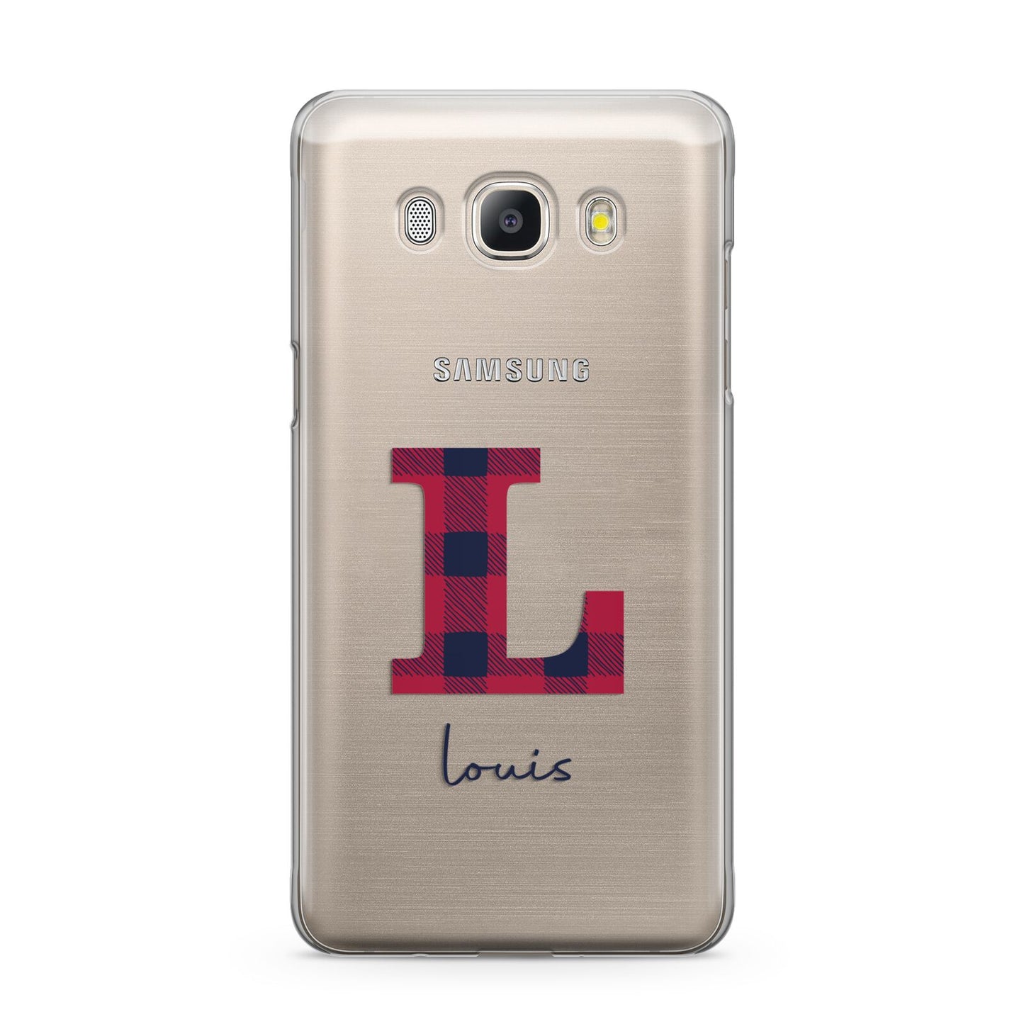 Christmas Tartan Personalised Samsung Galaxy J5 2016 Case