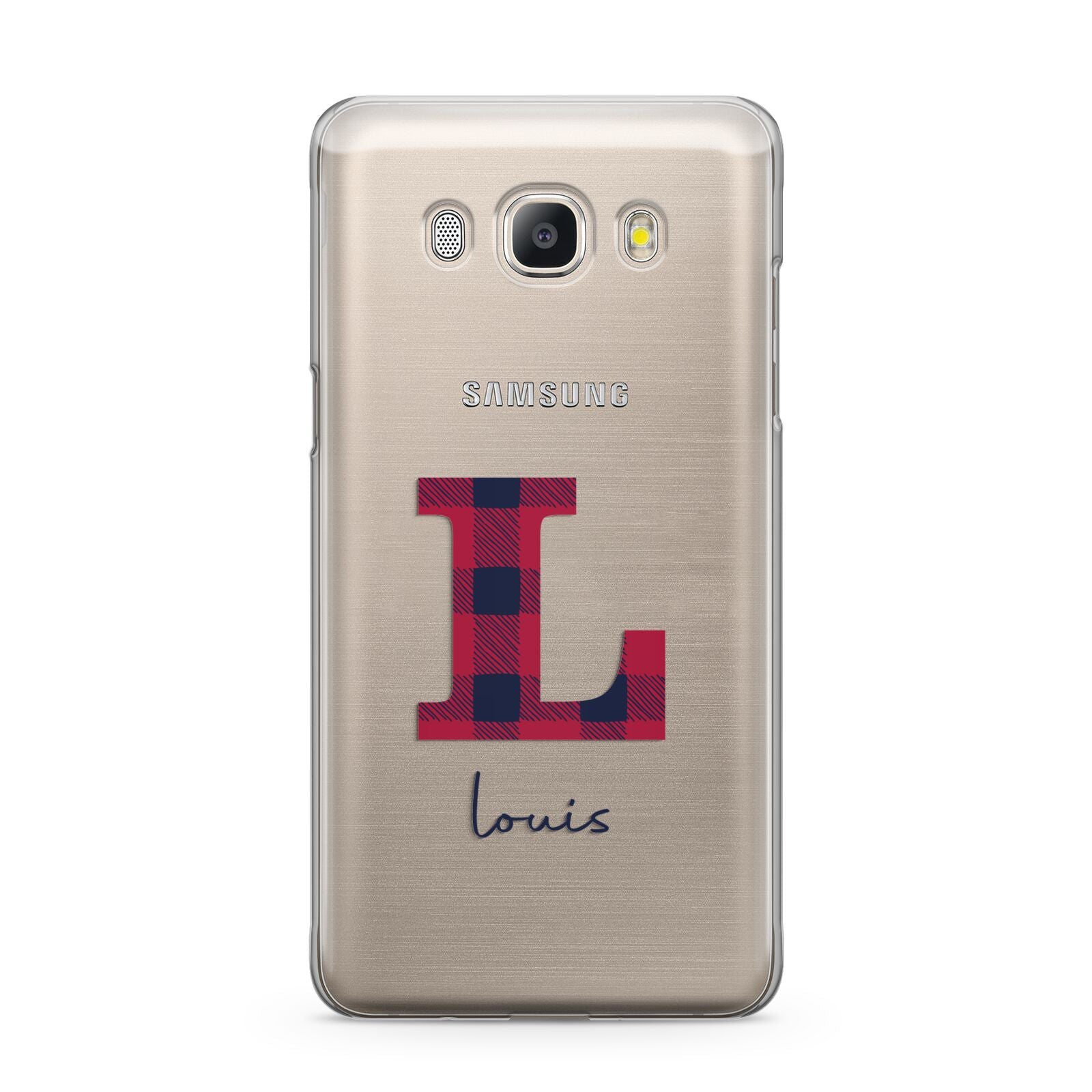 Christmas Tartan Personalised Samsung Galaxy J5 2016 Case