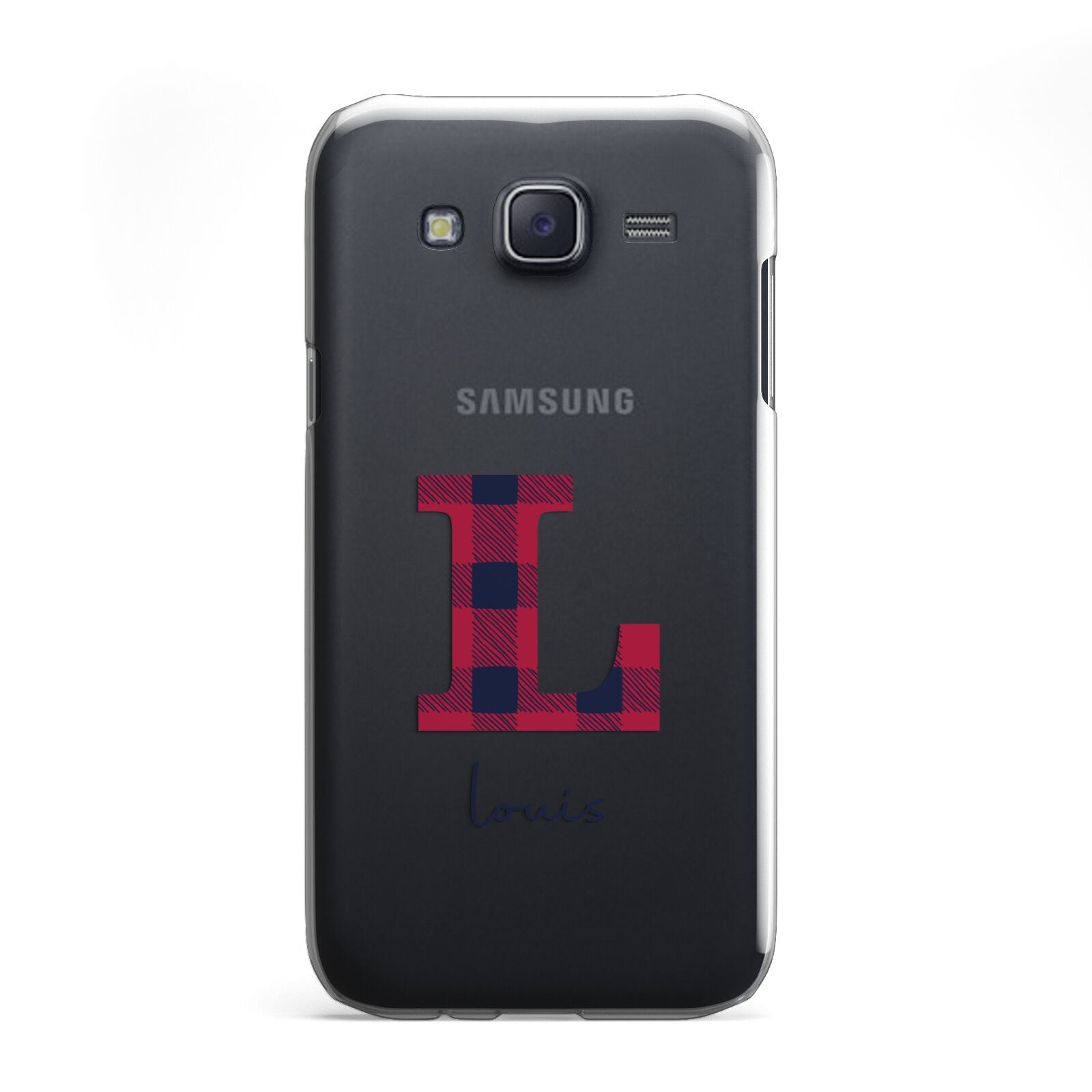 Christmas Tartan Personalised Samsung Galaxy J5 Case