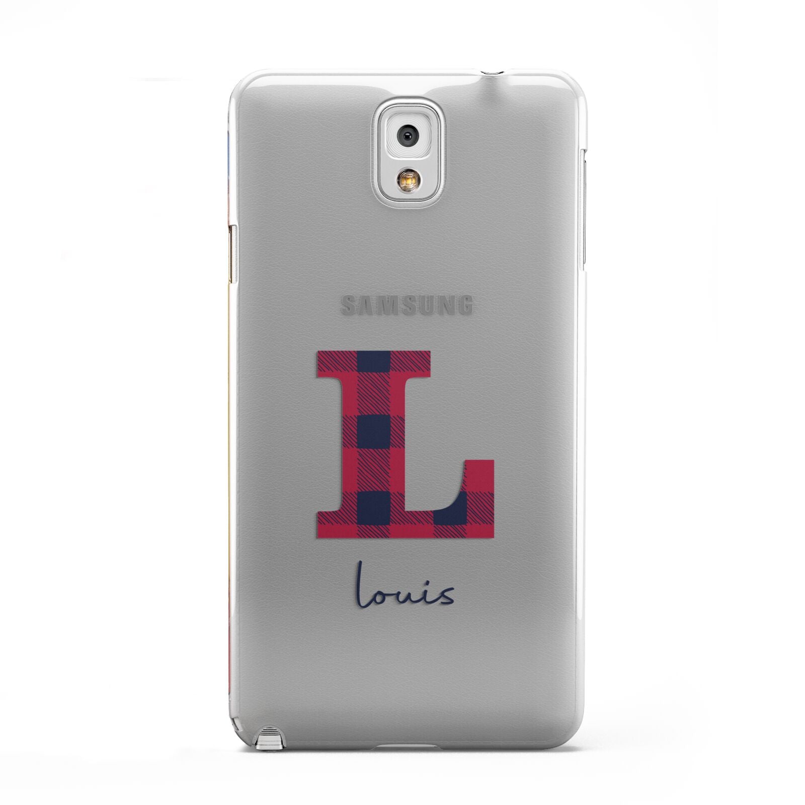 Christmas Tartan Personalised Samsung Galaxy Note 3 Case
