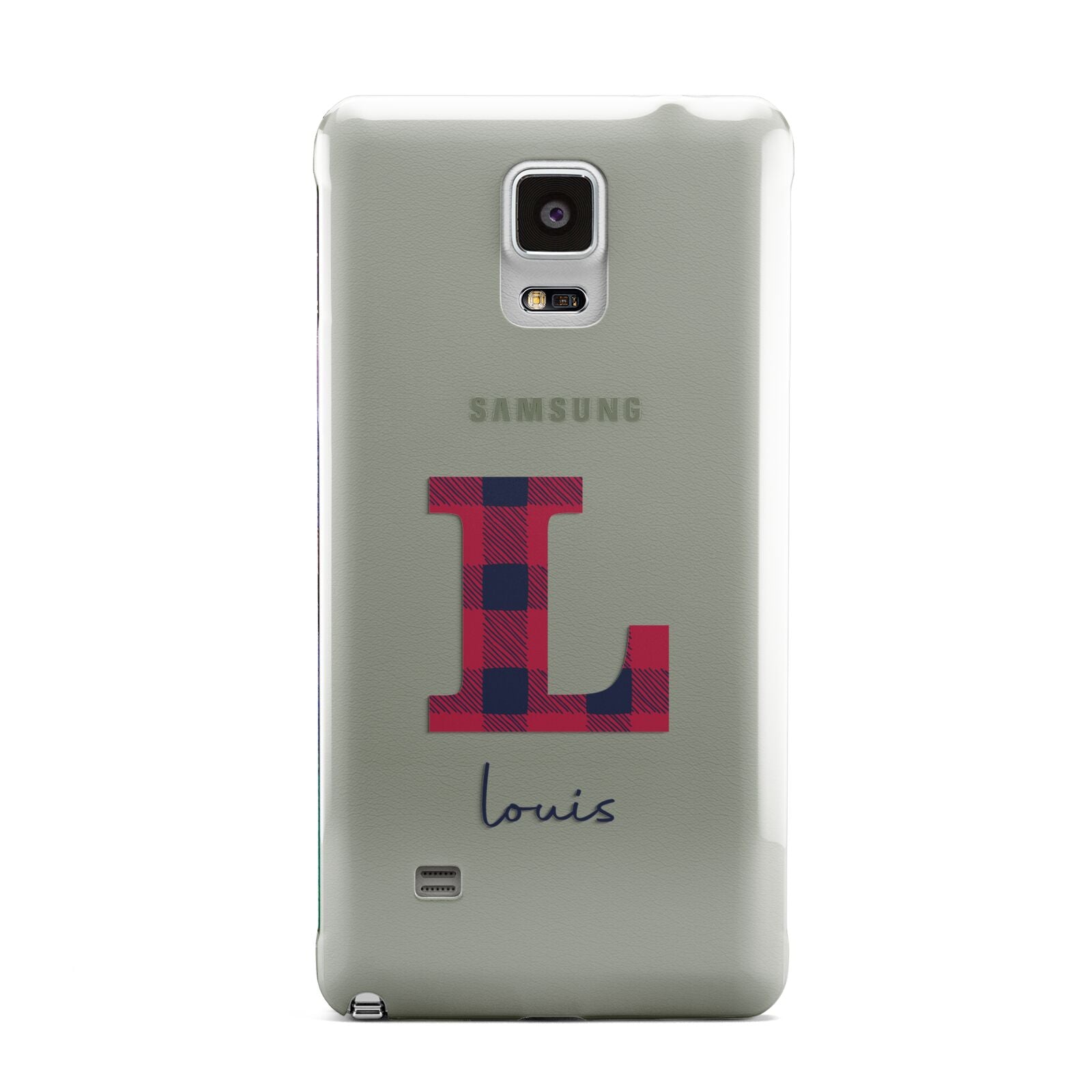 Christmas Tartan Personalised Samsung Galaxy Note 4 Case