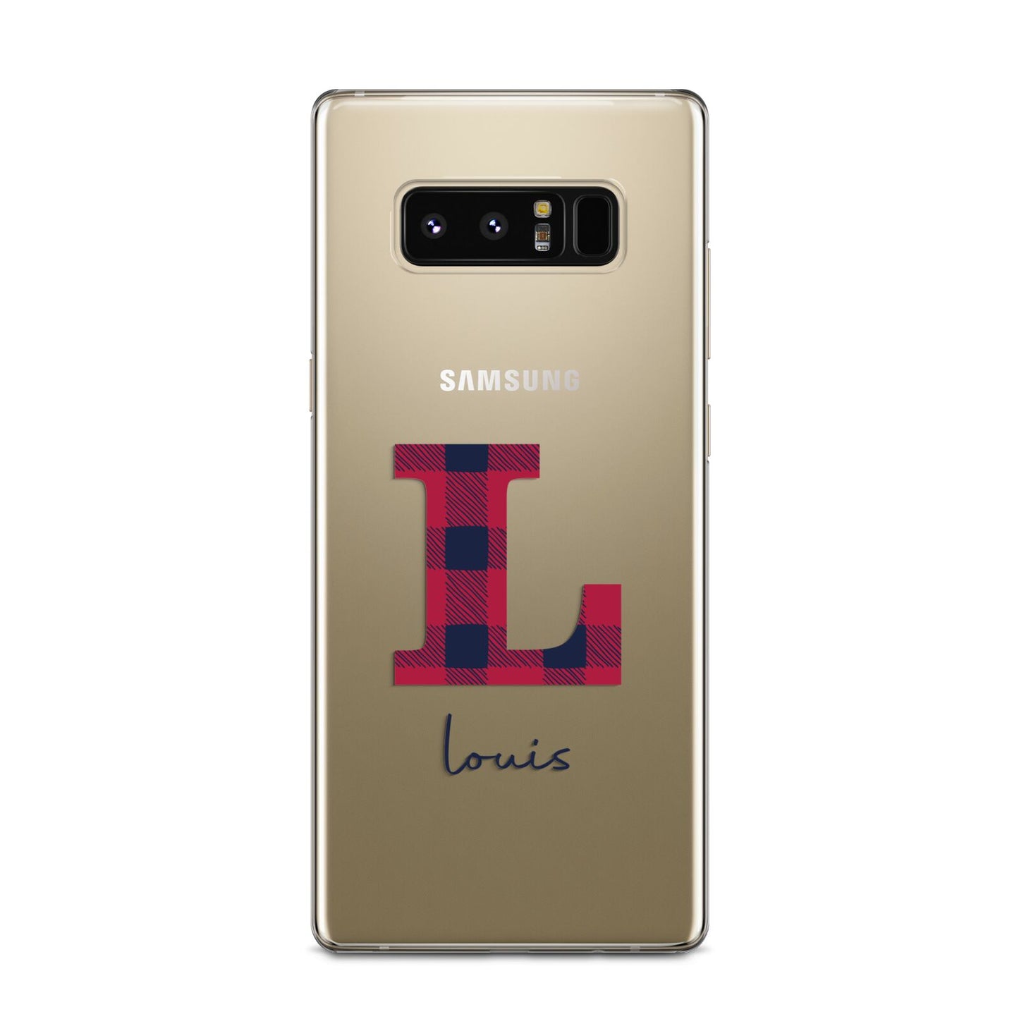 Christmas Tartan Personalised Samsung Galaxy Note 8 Case