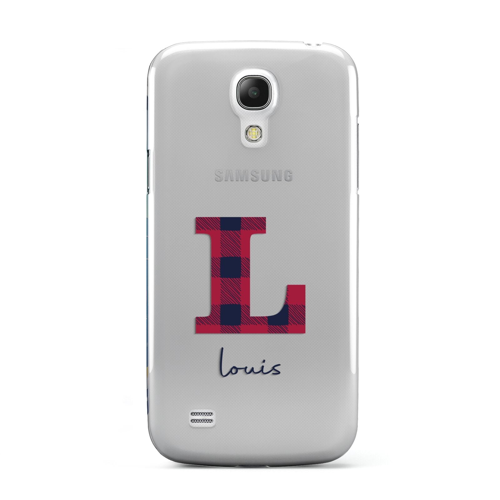 Christmas Tartan Personalised Samsung Galaxy S4 Mini Case