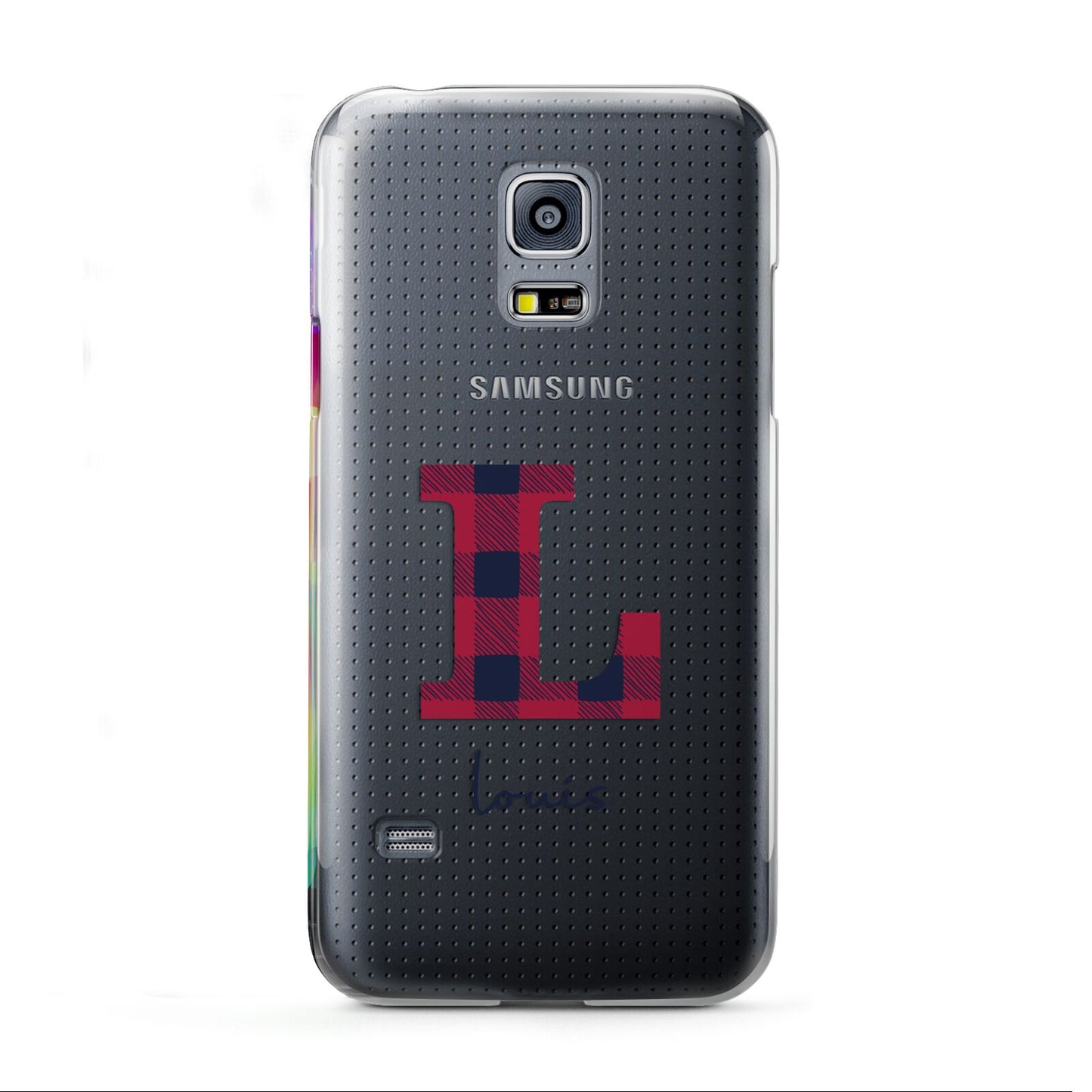 Christmas Tartan Personalised Samsung Galaxy S5 Mini Case