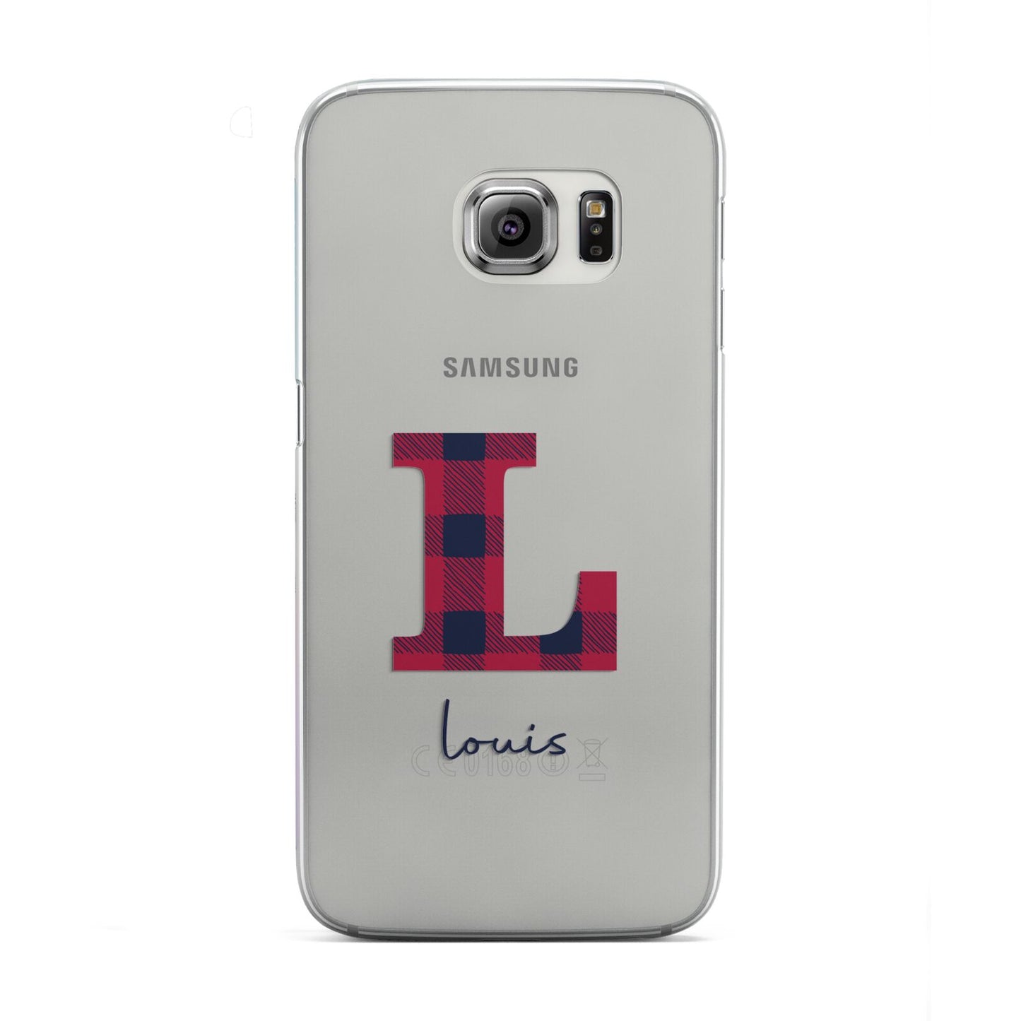 Christmas Tartan Personalised Samsung Galaxy S6 Edge Case