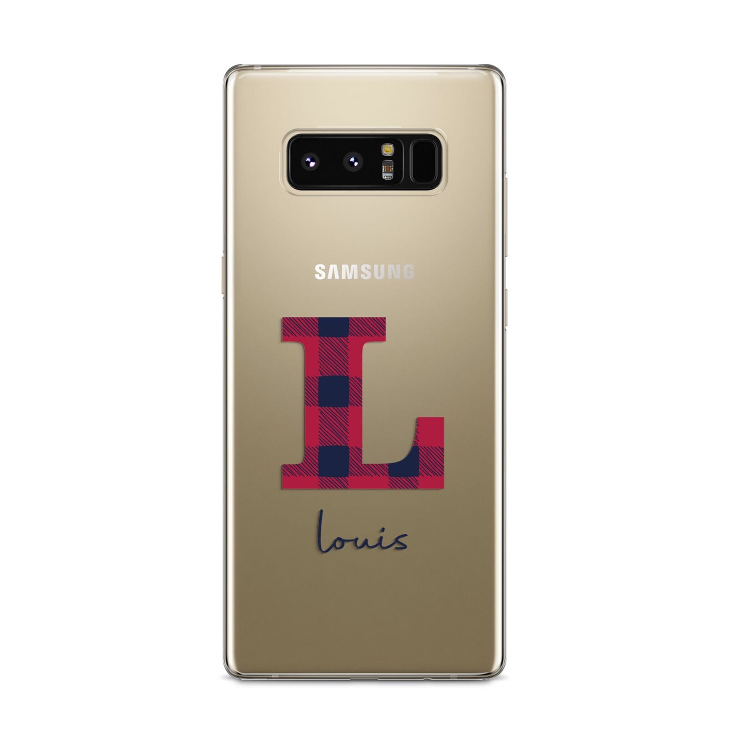 Christmas Tartan Personalised Samsung Galaxy S8 Case