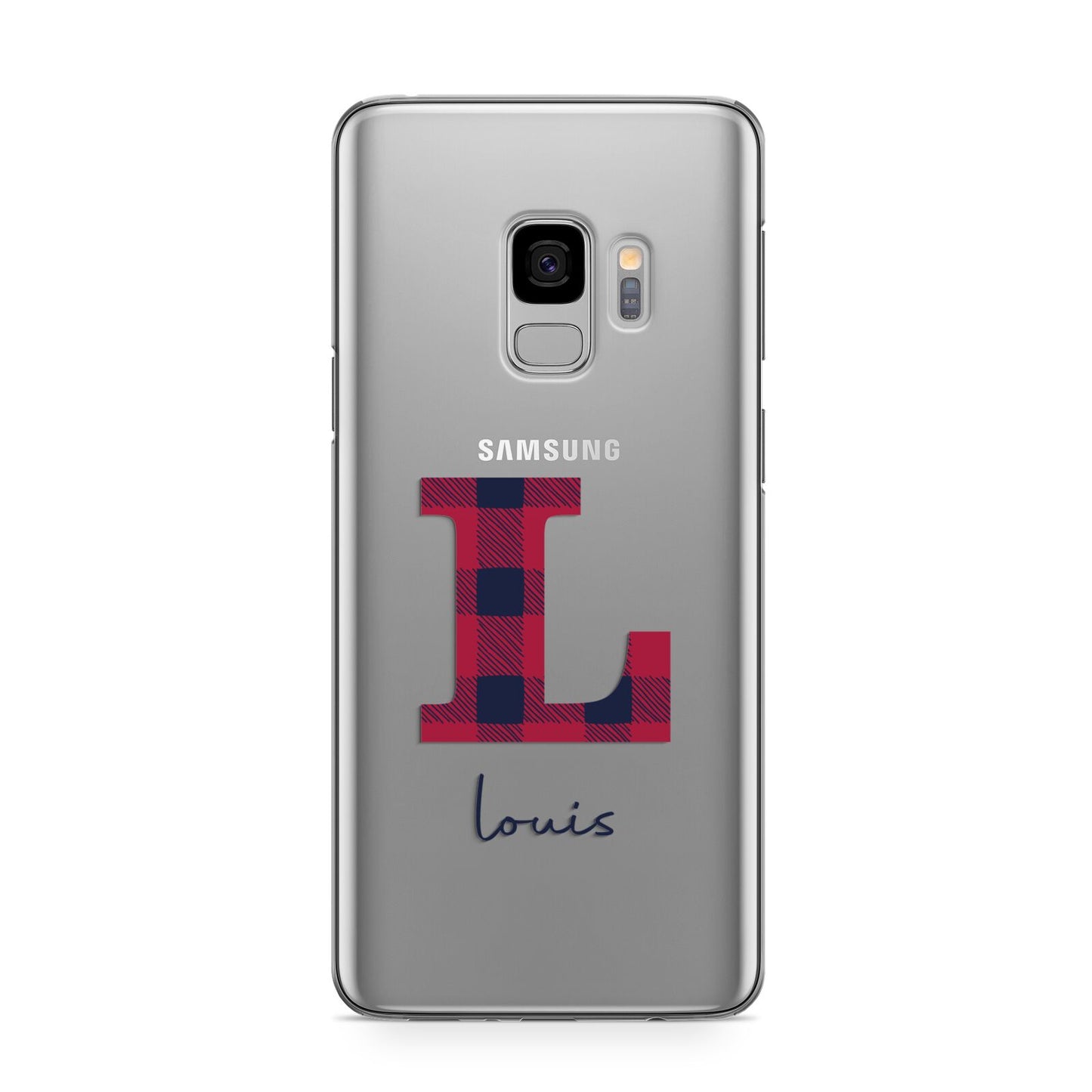 Christmas Tartan Personalised Samsung Galaxy S9 Case