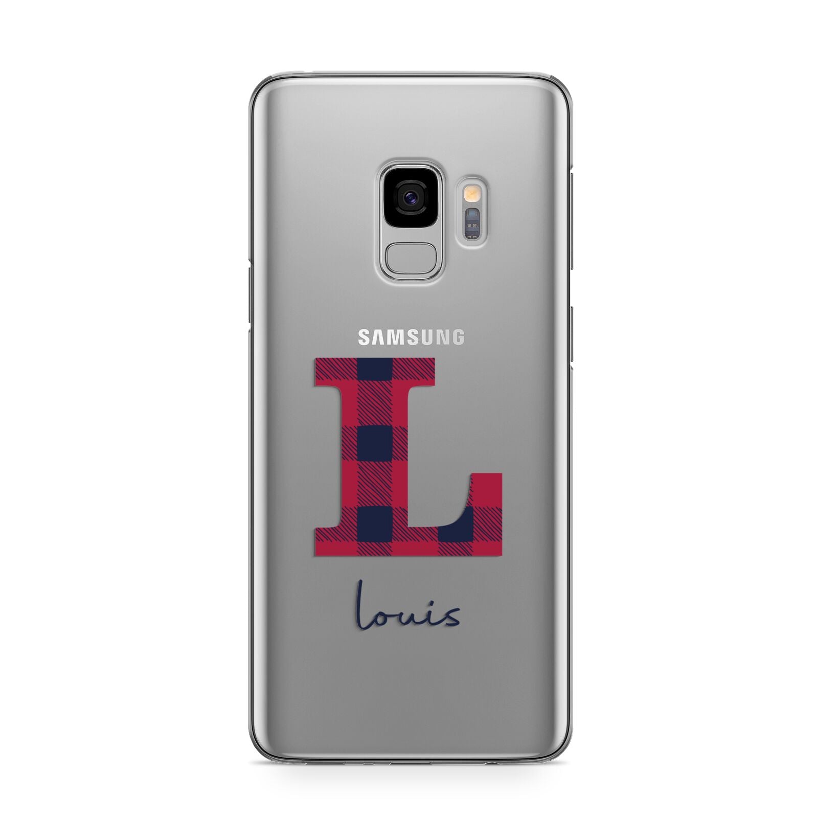 Christmas Tartan Personalised Samsung Galaxy S9 Case