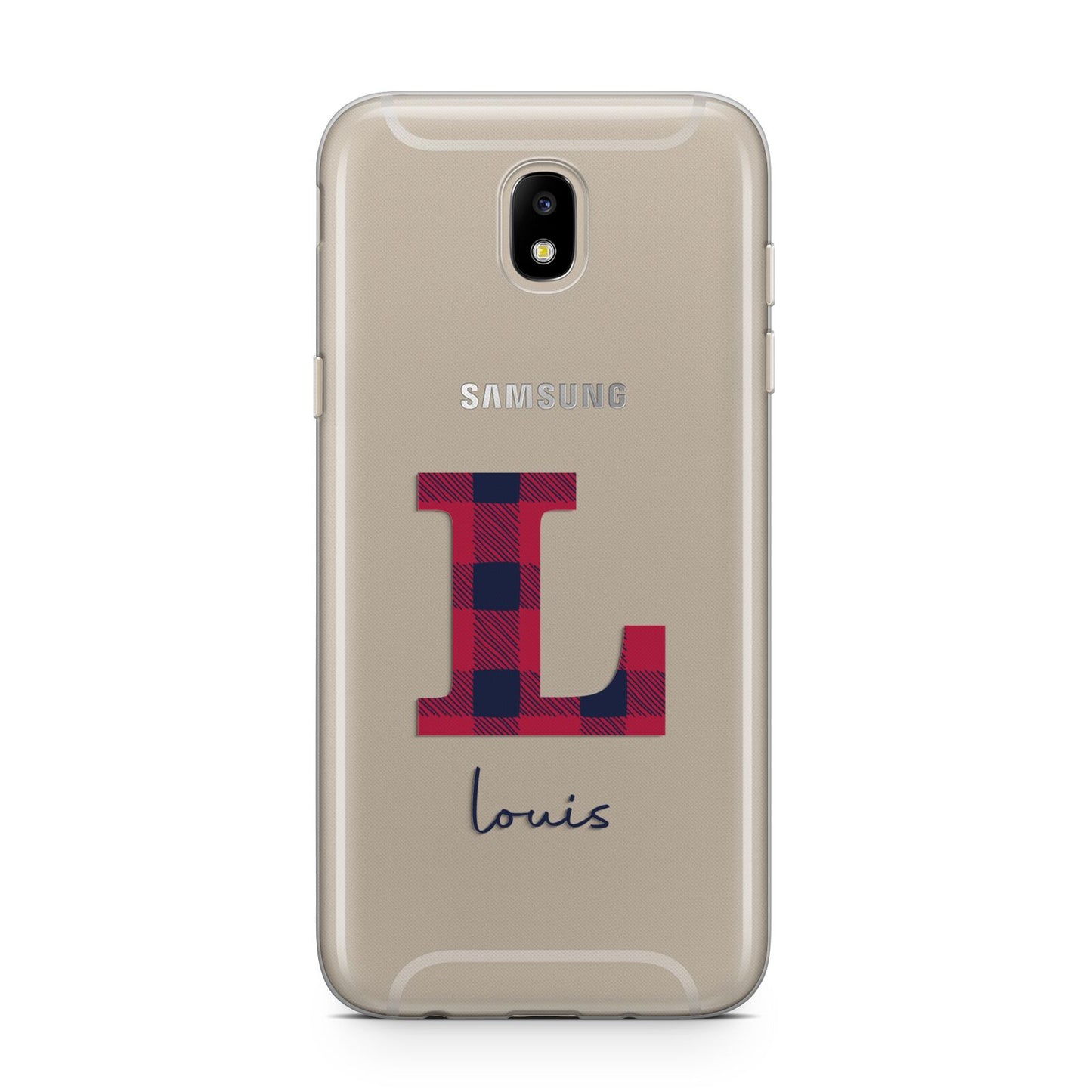 Christmas Tartan Personalised Samsung J5 2017 Case