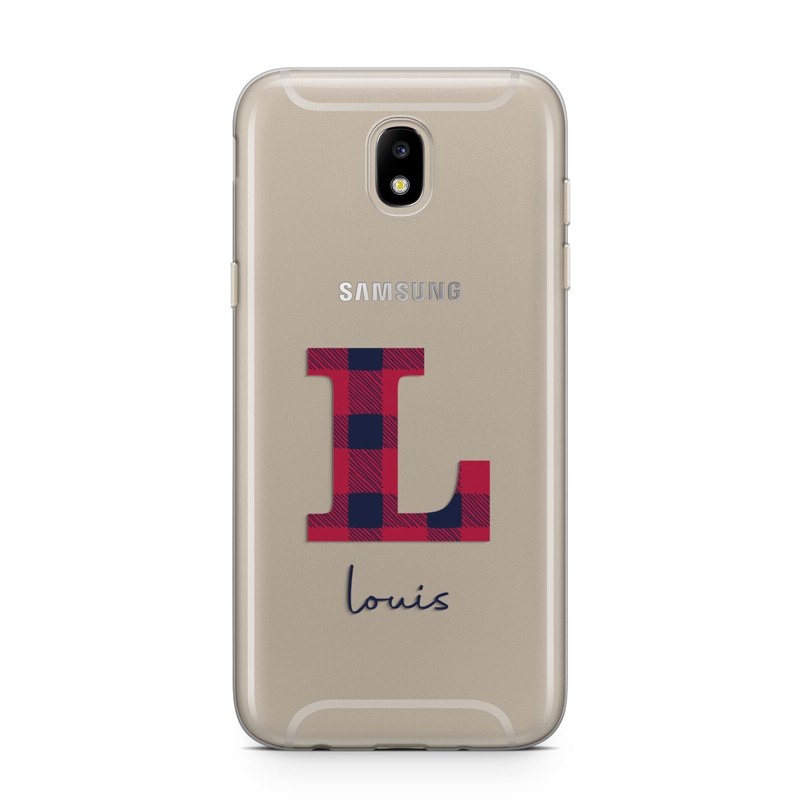 Christmas Tartan Personalised Samsung J5 2017 Case