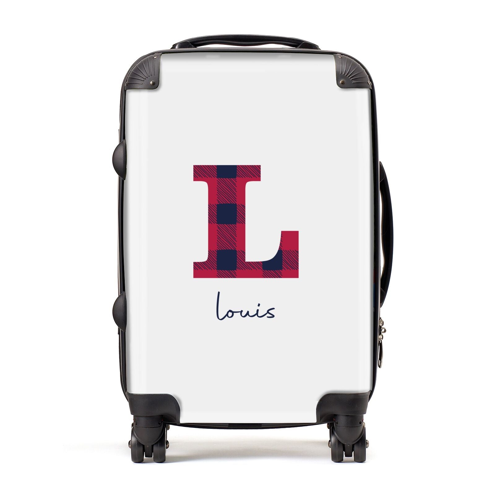 Christmas Tartan Personalised Suitcase