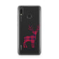 Christmas Tartan Reindeer Personalised Huawei Y9 2019
