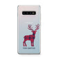 Christmas Tartan Reindeer Personalised Protective Samsung Galaxy Case