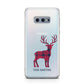 Christmas Tartan Reindeer Personalised Samsung Galaxy S10E Case