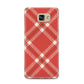 Christmas Tartan Samsung Galaxy A5 2016 Case on gold phone