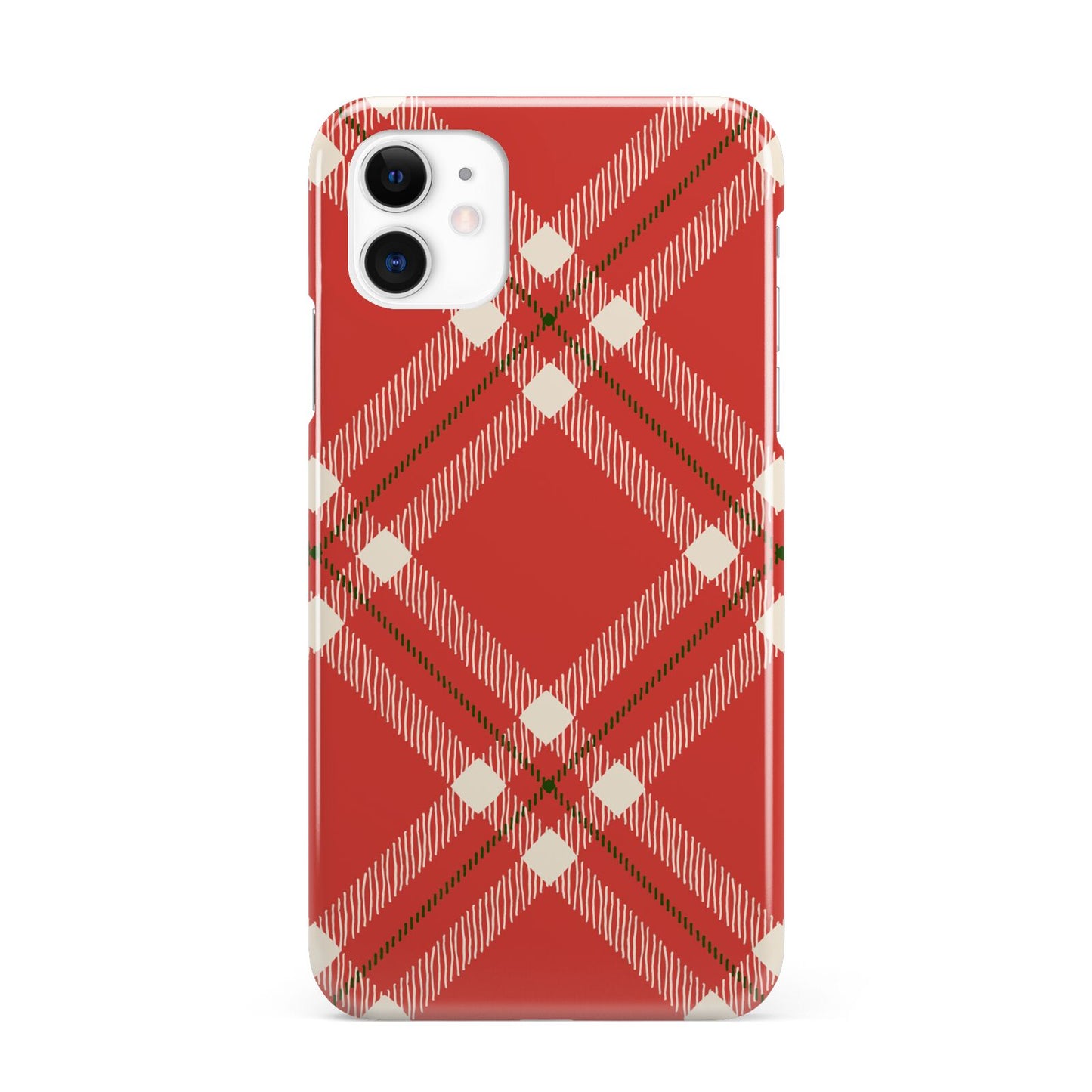 Christmas Tartan iPhone 11 3D Snap Case