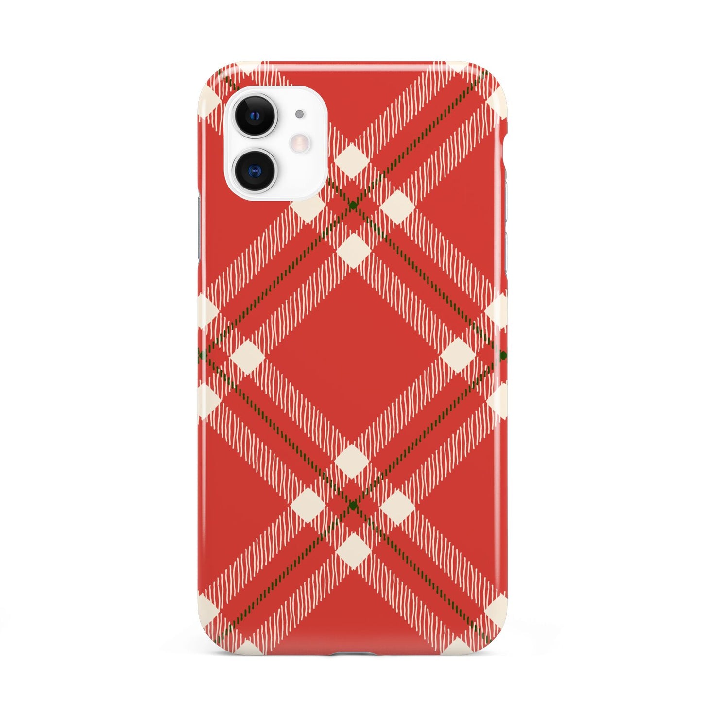 Christmas Tartan iPhone 11 3D Tough Case