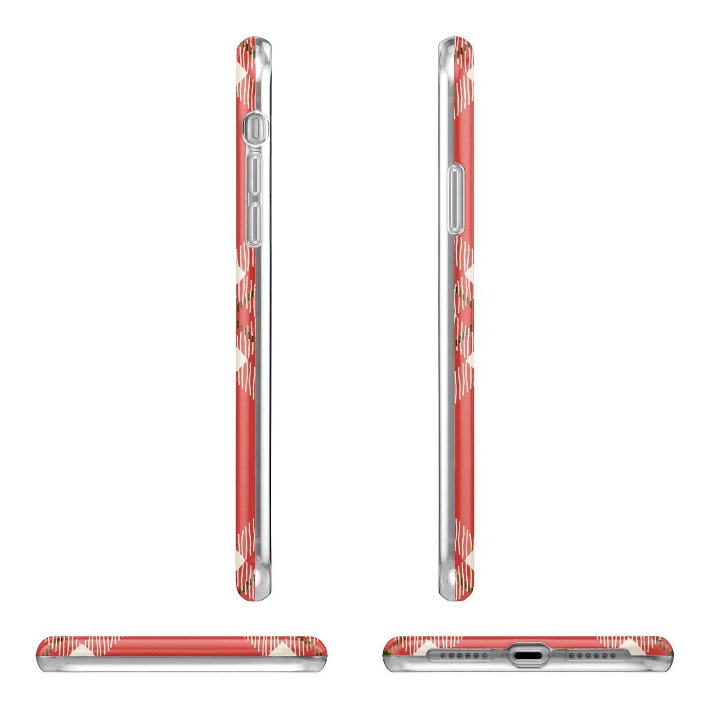 Christmas Tartan iPhone 11 Pro 3D Tough Case Angle Images