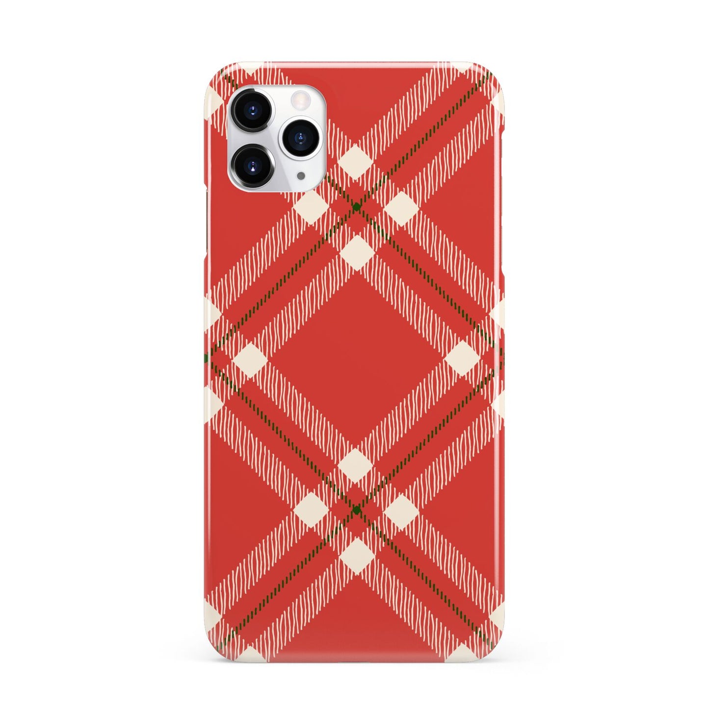 Christmas Tartan iPhone 11 Pro Max 3D Snap Case
