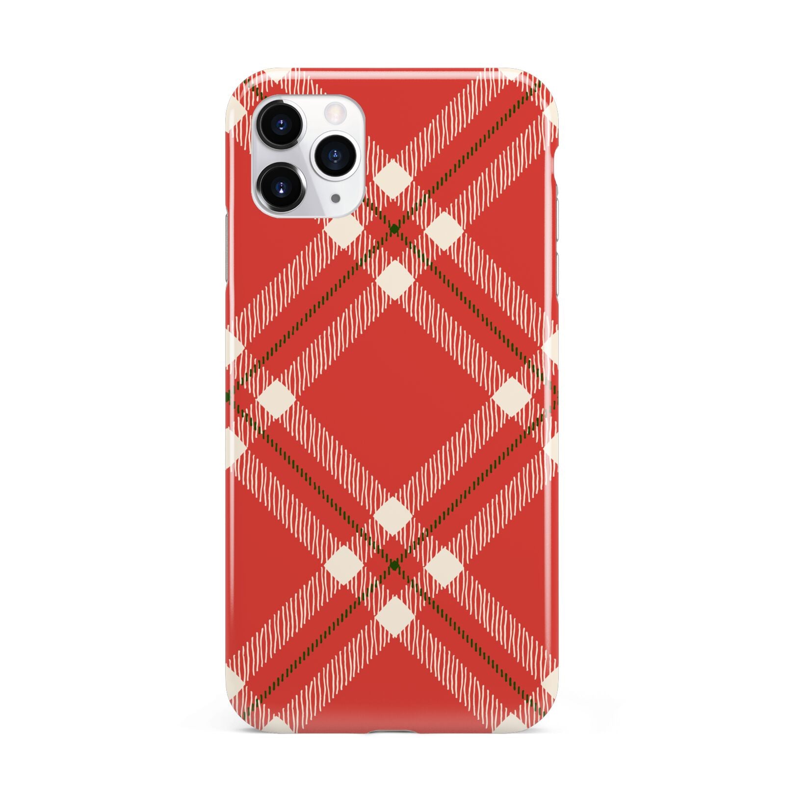 Christmas Tartan iPhone 11 Pro Max 3D Tough Case