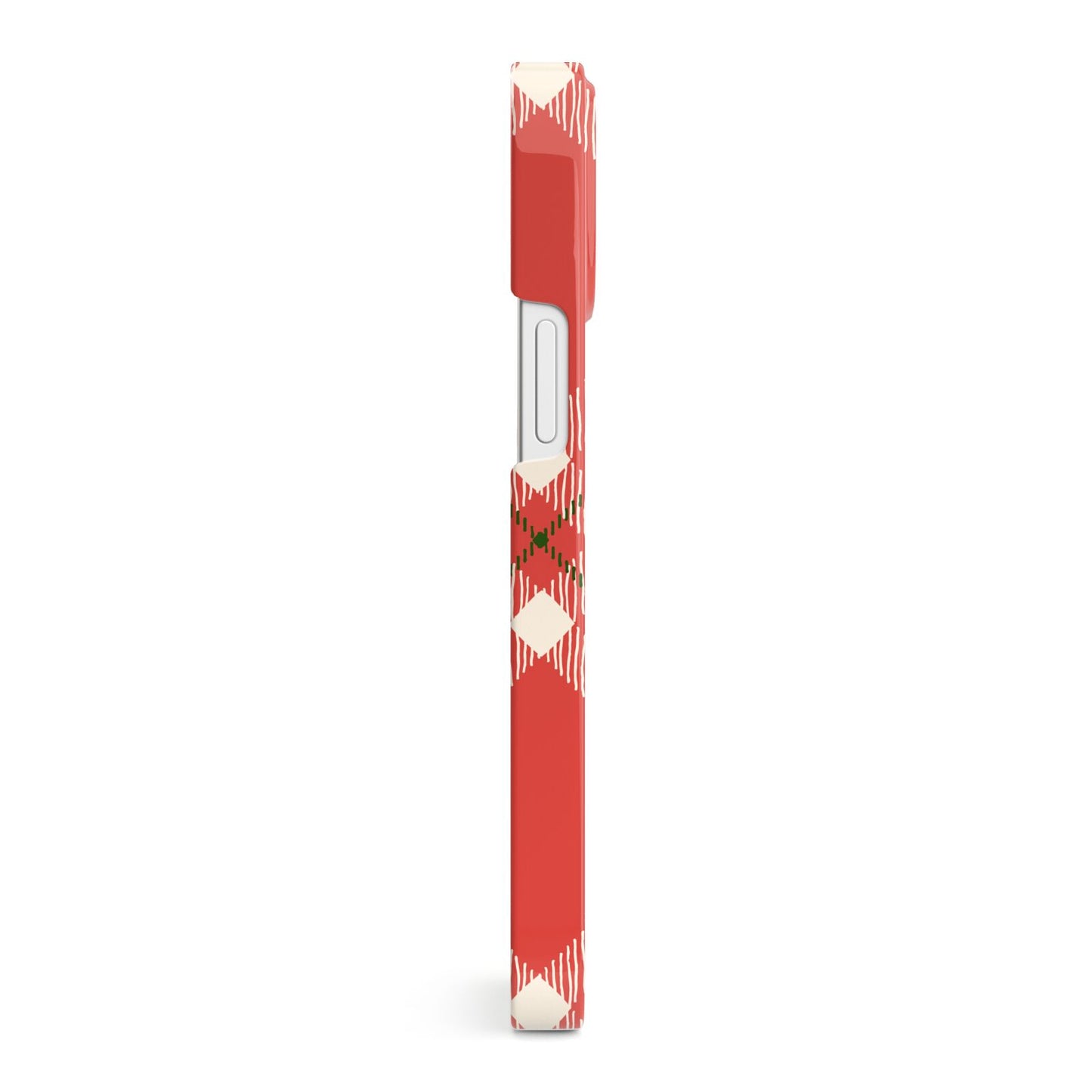 Christmas Tartan iPhone 13 Mini Side Image 3D Snap Case